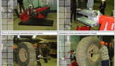 Фотогалерея использования шиномонтажного стенда Navigator 0358 GIGA для шин карьерных самосвалов БелАЗ