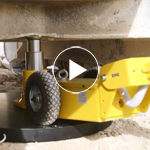 Видео работы подкатного гидравлического домкрата для поднятия спецтехники